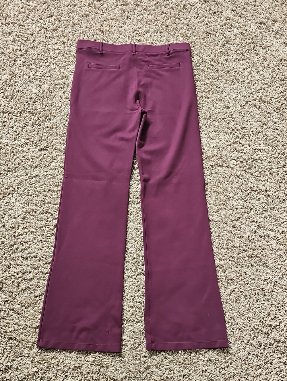 Betabramd DPYP Dress Pant Yoga Pant Large Bootcut Burgundy - Picture 6 of 6